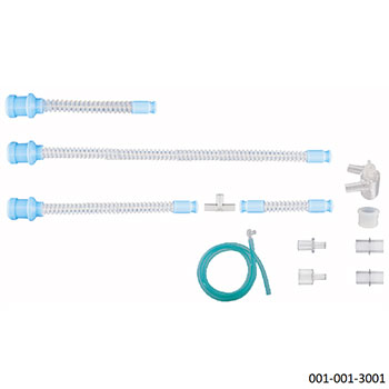 Neonatal Silicone reusable non-heated breathing circuit